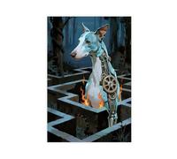 BKHJSASU Poster sur toile représentant un labyrinthe esprit mécanique (3) - Décoration pour chambre à coucher, bureau, chambre - Cadeau - 30 x 45 cm