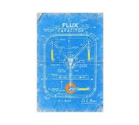 BKHJSASU Poster sur toile Retour vers le futur - Décoration de chambre à coucher, bureau, chambre - Cadeau - 40 x 60 cm