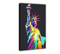 BKHJSASU Poster sur toile Statue de la Liberté pour chambre à coucher, bureau, chambre, cadeau 30 x 45 cm