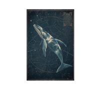 BKHJSASU Poster vintage astronomie sur toile pour chambre à coucher, bureau, chambre, cadeau 60 x 90 cm