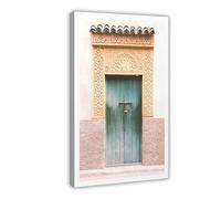 BKHJSASU Poster vintage sur toile pour porte marocaine - Décoration murale pour salon, chambre à coucher - 40 x 60 cm