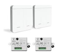 Bkiyougo interrupteur sans fil, prise telecommande sans fil, interrupteur de sécurité de l'émetteur RF et contrôleur de récepteur 10A, installation facile pour lampe jusqu'à 1500W