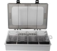 BKK OCD Système de rangement pour matériel de pêche - Kit de démarrage (comprend 1 boîte de matériel OCD, 20 boîtes d'accessoires moyennes et 8 petites boîtes d'accessoires)