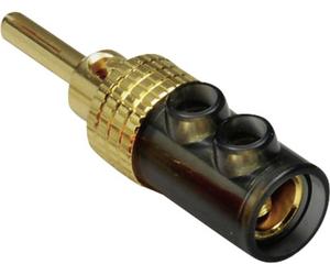 BKL Electronic 0106008 Fiche banane mâle, droit Ø de la broche: 4 mm noir 1 pc(s)