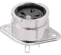 BKL Electronic 0202018 DIN-Rundsteckverbinder Flanschbuchse, Kontakte gerade Polzahl (num) : 5 silver