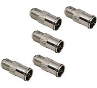 BKL Electronic 0403553 Set adaptateur coaxial-F Connexions: Prise F-Quick, Prise coaxiale IEC 5 pc(s)