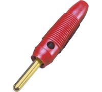 BKL Electronic 072149/G Fiche banane mâle, droit Ø de la broche: 4 mm rouge 1 pc(s)