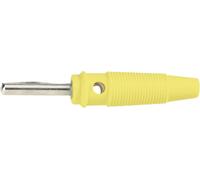 BKL Electronic 072151-P Fiche banane mâle, droit Ø de la broche: 4 mm jaune
