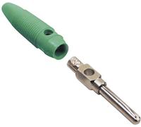 BKL Electronic 072152-P Fiche banane mâle, droit Ø de la broche: 4 mm vert