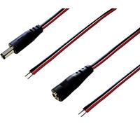 BKL Electronic 075217 Câble de raccordement basse tension DC femelle, DC mâle - extrémité(s) ouverte(s) 5.50 mm 2.10 mm 2.10 mm