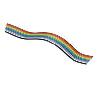 BKL Electronic 10120164 Câble plat au mètre Multicolore 40 x 0,08 mm²