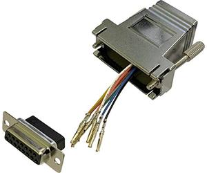 BKL Electronic 10121120 Adaptateur Femelle D-SUB 15 Broches - Prise RJ45-1 pièce