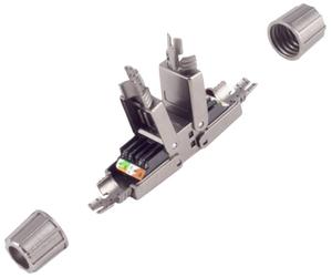 BKL Electronic 10121214 Connecteur LSA, sans outil, quick, STP, STP, Cat.. 6 BIS noir Contenu: 1 pc(s)
