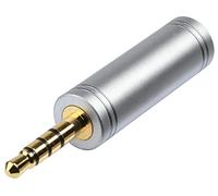 BKL Electronic 1103098 1103098 Jack audio Adaptateur [1x Jack mâle 3.5 mm - 1x Jack femelle 3.5 mm] or