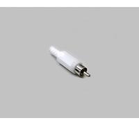 BKL Electronic 1107015 Connecteur RCA mâle droit 2 Blanc