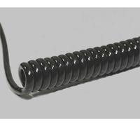 BKL Electronic 1506307 Câble spiralé Li12YD11Y 800 mm / 3200 mm 6 x 0.50 mm² + 6 x 0.50 mm² noir 1 pc(s)