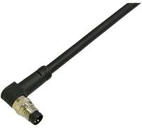BKL Electronic 2700027 Câble de raccordement pour capteur/actionneur, fiche M8, coudée 2 m, nombre de pôles : 3 1