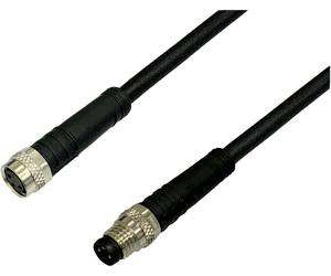 BKL Electronic 2700038 Rallonge pour capteur/actionneur M8 fiche droite vers raccord droit 2 m Nombre de pôles: 4 1 pc(s)