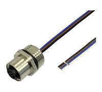 BKL Electronic 2703007 Prise encastrée pour capteur/actionneur M12 0.5 m Nombre de pôles: 4 1 pc(s)