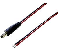 BKL ELECTRONIC Câble de raccordement basse tension 072016 DC mâle - extrémité(s) ouverte(s) 5.5 mm 2.1 mm 2.1 mm 2.00 m 1 pc(s)