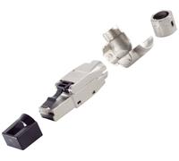 BKL Electronic Fiche RJ-45, sans outil, coudée, STP, STP, Cat. Cat. 8.1 10121218 argent 1 pc(s)