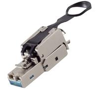 BKL 10121203 - Prise RJ45 blindée, EASY PULL, sans outil, STP, Cat. 6A