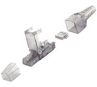 BKL Electronic Fiche RJ45, sans outil, UTP, Cat 6A 10121200 mâle, droit Nombre de pôles 8P8C transparent 1 pc(s)