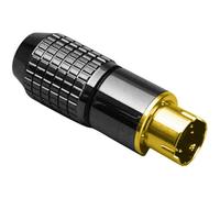 Mini DIN mâle, droit BKL Electronic 0204020 Nombre de pôles: 6 noir 1 pc(s)