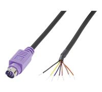 Mini DIN mâle, droit BKL Electronic 0204097 Nombre de pôles: 6 violet 1 pc(s)