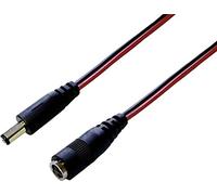 BKL Electronic Rallonge basse tension 072076 – DC mâle/femelle 5,5×2,1 / 5,5×2,5 mm 3,00 m