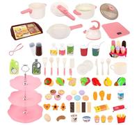 Bkljkf Accessoires de Cuisine pour - Jeux éducatifs STEM avec capteurs pour - Kit de Jeu de Cuisine avec Aliments pour la motricité Fine - pour Filles - Maternelle