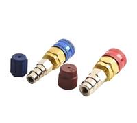 Bkljkf Adaptateur de réfrigérant de voiture | Adaptateur de commutation pour conversion haute et basse pression | Kit d'adaptateur pour réservoir de liquide frigorigène compatible avec les systèmes de