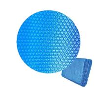 Bkljkf Bache A Bulle Piscine Solaire, Bâche À Bulles Piscine Ronde, Film D'isolation Thermique pour Piscine, Bâches Solaires Protection UV Cadre Intérieure Extérieure