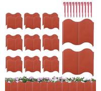 Bkljkf Bordure Décorative de Jardin | 20 Pièces Clôture de Jardin Souple,Clôture de Bordure Amovible et Flexible pour l'Allée, Le, l'Entrée, Le Parterre