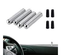 Bkljkf Boutons de serrure de porte de voiture, goupille de serrure de porte - 4 x baguettes de protection de goupille de serrure de porte | Bouton en métal, pièces de rechange automobiles, protection