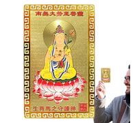 Bkljkf Cartes de mascotte chinoise, cartes chinoises, cartes de protection mascotte , accessoires de festival de printemps, fournitures traditionnelles de bon augure pour les