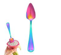 Bkljkf Cuillère à pamplemousse, cuillère à pamplemousse avec bord dentelé, cuillère à pamplemousse, cuillère à pamplemousse, ustensile de cuisine tendance en argent pour kiwi, dessert, agrumes ou