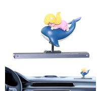 Bkljkf Décoration de tableau de bord de voiture, drôle - Planche de surf - Décoration de voiture - Amusant à surfer sur des sculptures de troupeau - Ornement pour camion - Anniversaire - Fête de Noël