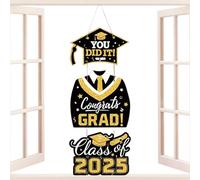 Bkljkf Décorations De Fête De Remise De Diplôme | Suspension De Porte pour Diplômé 2025,Ornement Suspendu Décoration Célébration pour Décoration Photo Porte Entrée Extérieur Intérieur École
