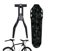 Bkljkf Défenseur de vélo, garde-boue arrière pour vélo, garde-boue de vélo réglable, épaississement et élargissement de la couverture complète, garde-boue à libération rapide pour les trajets en