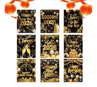 Bkljkf Étiquettes de vin pour bouteilles | Décoration de fête autocollante Happy New Year 2026 | Étiquettes de bouteille Happy New Year 2026 - Pour femmes, adolescents, sportifs, cyclistes, golfeurs