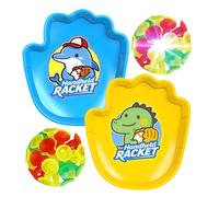 Bkljkf Jeu de Lancer et de Capture,Raquette de Sport pour Jeux d'Extérieur et Plein Air | Set de Jeu avec Balle Lumineuse Collante et Accessoire de Rattrapage,pour Filles Garçons Extérieur Plage