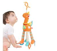 Bkljkf Jouet pour poussette - Jouet en peluche douce pour poussette - Avec carillon éolien et hochet crépitant pour lit de bébé - Voyage - Jouet mobile et développement sensoriel