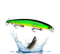 Bkljkf Leurre de pêche | Leurre dur en eau profonde - Leurre de plongée portable pour eau douce et eau salée, perche, truite, sandre, poisson-chat