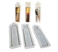 Bkljkf Lot de 6 supports à chocolat en forme de lapin de Pâques - Moule en résine de Pâques - Moule à chocolat antiadhésif - Moule en silicone de Pâques - Moules en plâtre pour couler