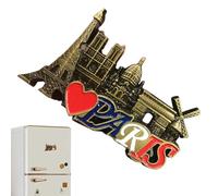 Bkljkf Magnets pour Frigo,France Paris Décoratifs Autocollants Réfrigérateur en Résine 3D - Accessoires Magnétiques Cuisine Décoration Maison Porte Mur Tableau Blanc Fête Anniversaire Noël Amateurs