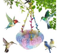 Bkljkf Nid de corde, hamac pour oiseaux | Lit d'élevage - Hamac en peluche Bird Hamac d'hiver chaud pour Lovebird Shotes Conure Cockatiel