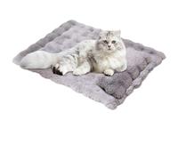 Bkljkf Panier Plat pour Chat - Lavable antidérapant avec Oreiller Amovible - Grand Lit À Chat Et Tapis De Sommeil Canin - pour Chaton Petit Moyen Grand intérieur Maison Appartement Sol canapé Caisse