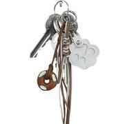 Bkljkf Porte-clés Poils de Chien,Mémoire pour Animaux de Compagnie Cadeau Symbolique - Porte-Clé Léger pour Famille Maison Souvenirs Mignon