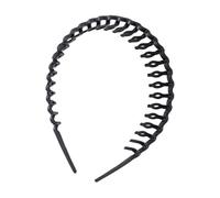 Bkljkf Serre-tête avec dents, en forme de vague, avec dents de peigne, en résine antidérapante, pour femme, homme et fille